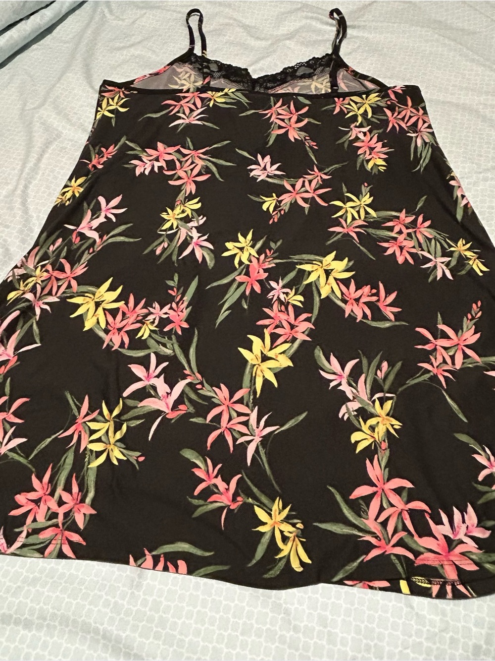 Chemise Nightgown Lot - Leopard + Floral/Tropical Prints - Picture 3 of 16